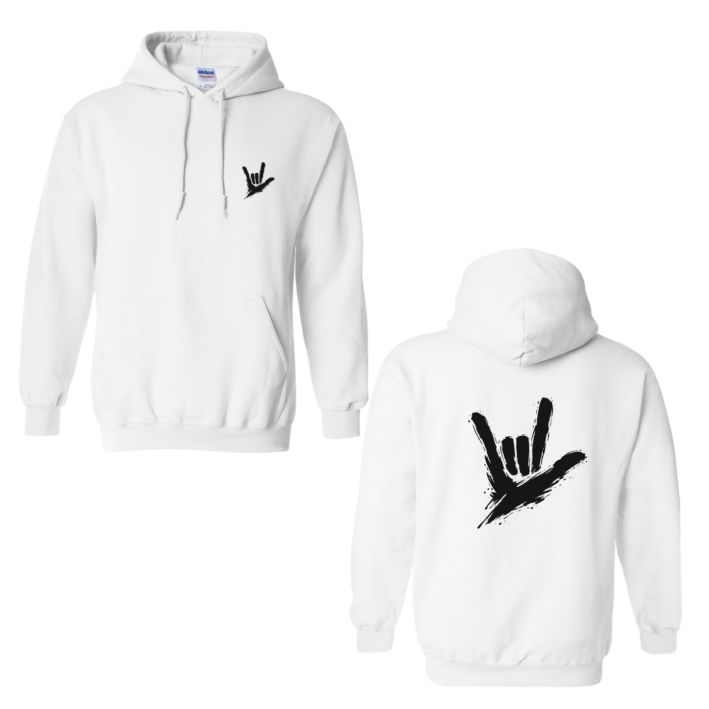 ILY by Fortyxfive - Front & Back Unisex Hoodie