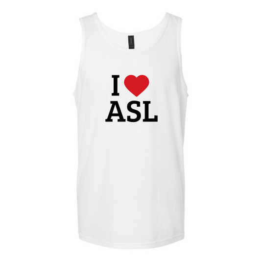 I LOVE ASL - Unisex Tank Top