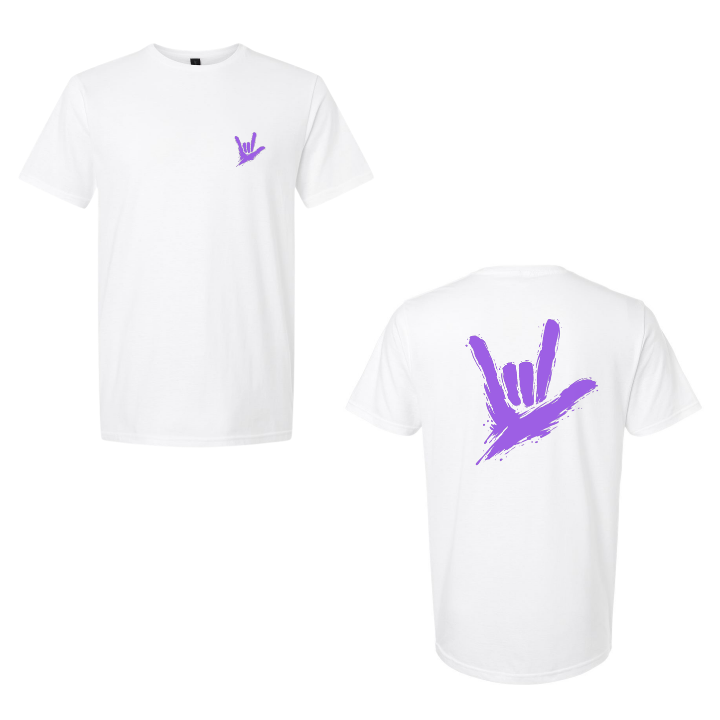 Purple ILY by Fortyxfive – Front & Back Unisex T-Shirt
