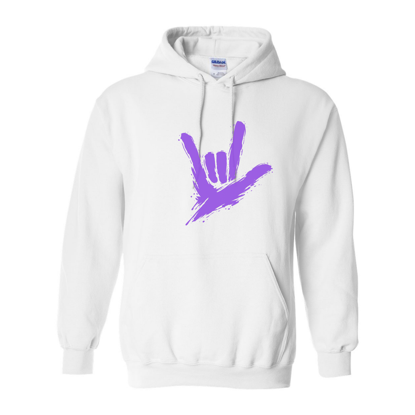 Purple - ILY by Fortyxfive Unisex Hoodie