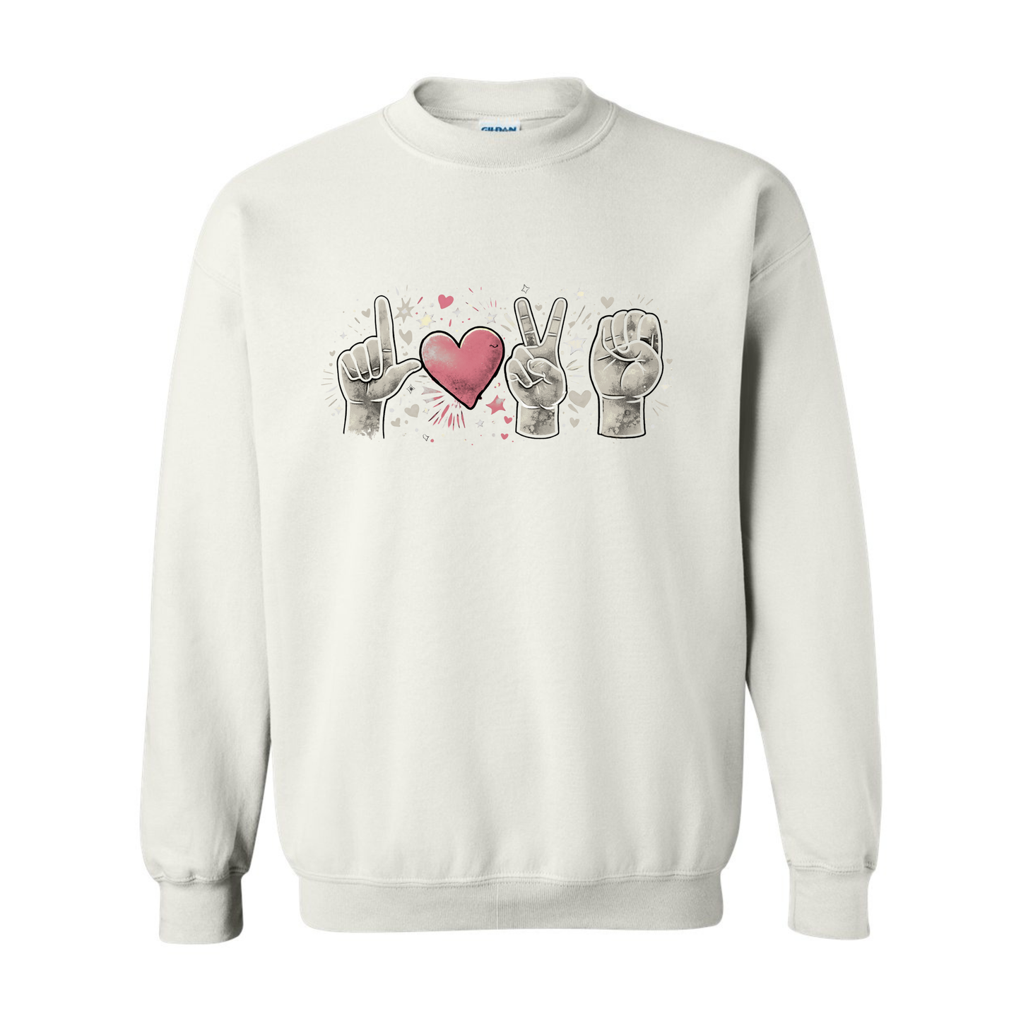 LOVE in ASL - Unisex Sweatshirt