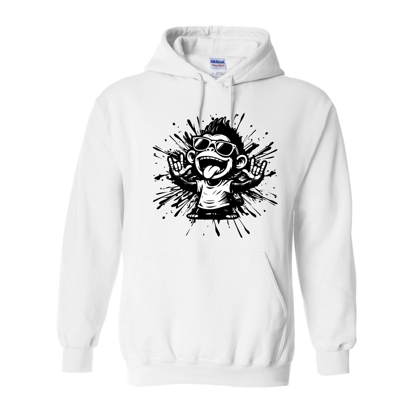 Cool Monkey ILY in ASL - Unisex Hoodie