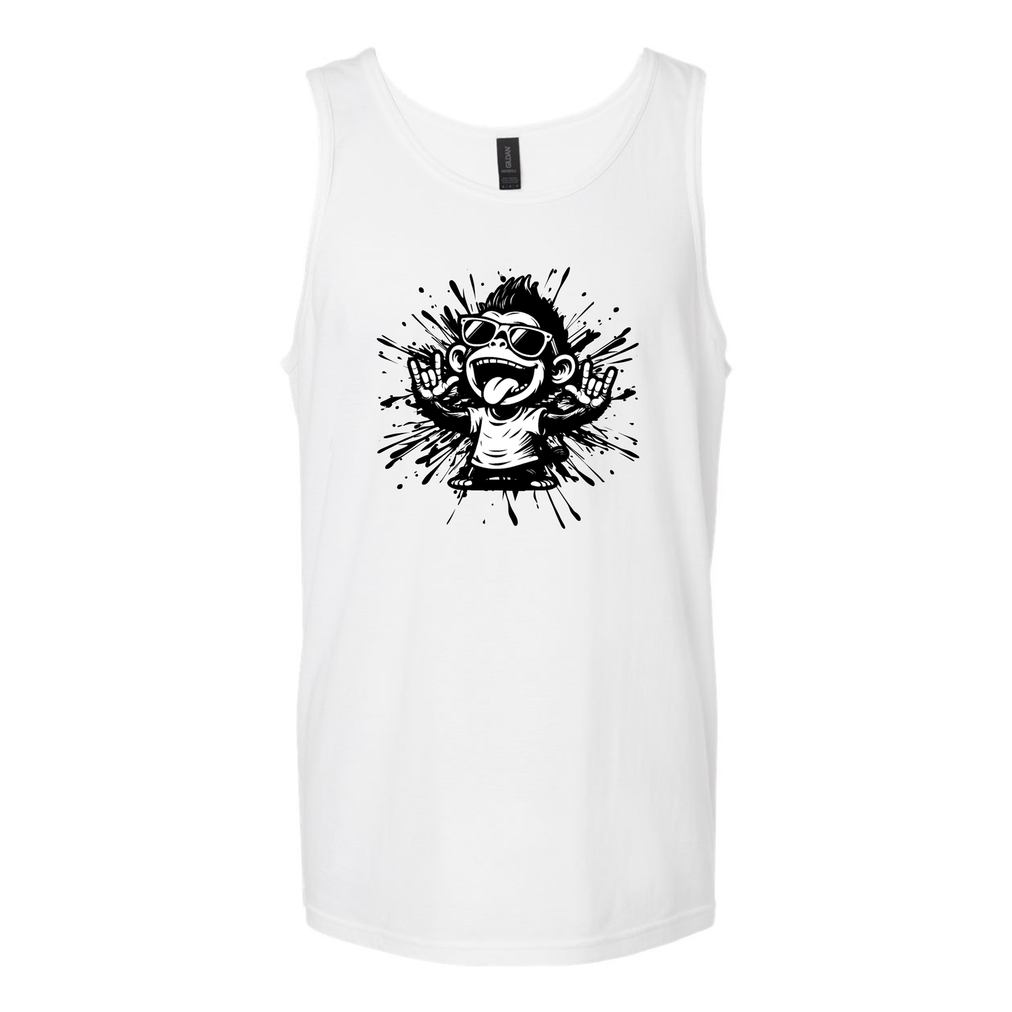 Cool Monkey ILY in ASL - Unisex Tanktop