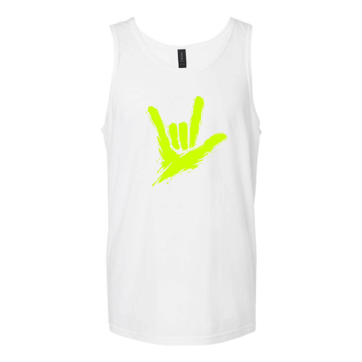Neon Green - ILY by Fortyxfive Unisex Tanktop