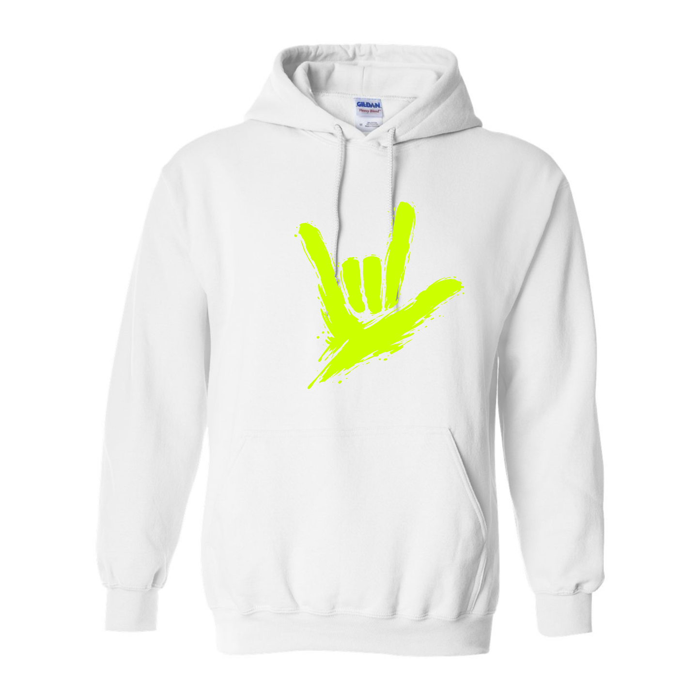 Neon Green ILY by Fortyxfive – Unisex Hoodie