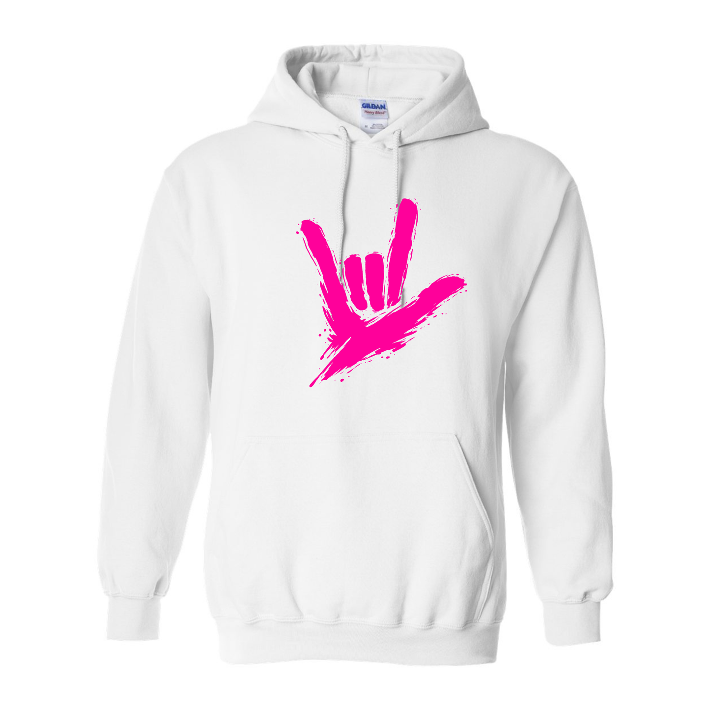 Neon Pink - ILY by Fortyxfive Unisex Hoodie