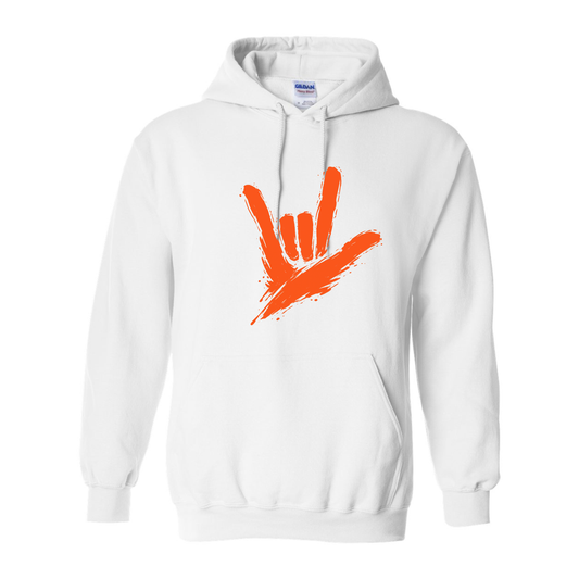 Orange - ILY by Fortyxfive Unisex Hoodie