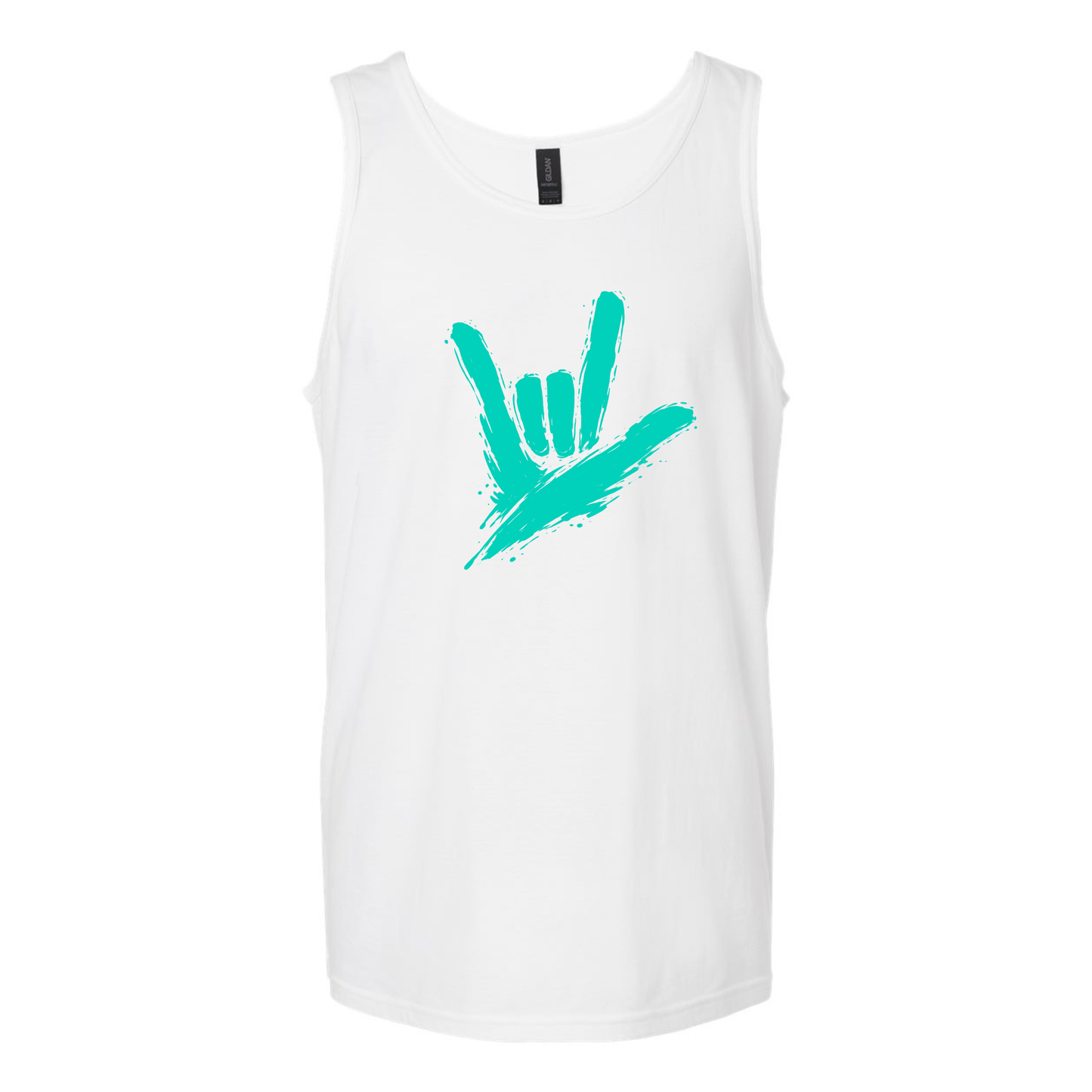 Teal - ILY by Fortyxfive Unisex Tank Top
